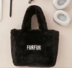 FURFUR♡エコファートートバッグ　ブラック