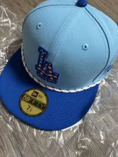 New Era 59FIFTY LAキャップ 水色 7 1/8