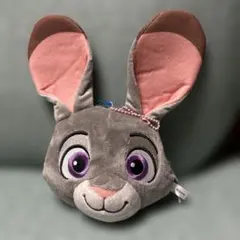 ズートピア 立体フェイス ポーチ　ジュディ