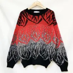 USA古着 Vintage USA製 ★奇抜柄 ★派手柄 クレイジー セーター
