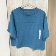 【新品・未使用】GU ジーユー キッズ カットソー プルオーバー ブルー 110