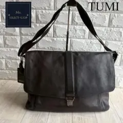 【超希少】TUMI メッセンジャーバッグ 本革レザー ブラック 68570D