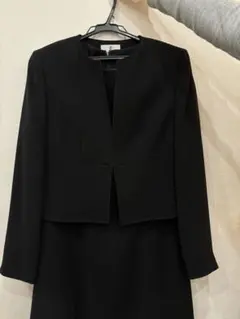 礼服、喪服　ブラックジャケット付きワンピース　11号　美品