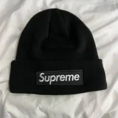 Supreme ボックスロゴ　ビーニー ブラック