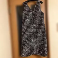 ツイード　ワンピース　ジャンパースカート