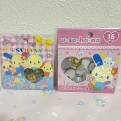 国内正規品 おはじきシール クリスタルシール ウサハナ サンリオ