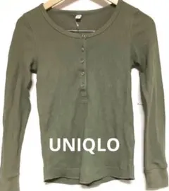UNIQLOワッフルカットソー長袖