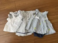 ベビー服 ワンピース ロンパース 3点セット