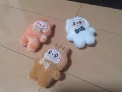 ラブブ　ぬいぐるみ　キーホルダー　ストラップ　3点セット