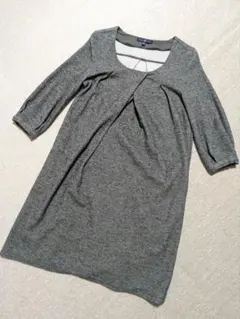 GAP グレー 七分袖 ワンピース