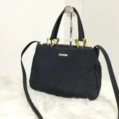 【美品】イヴサンローラン　ショルダーバッグ　YSL　唐草　総柄　レザー　ブラック SAINT LAURENT - YSL イヴ サン ローラン ショルダーバッグ 唐草