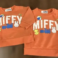 ミッフィ　トレーナー　80.90サイズ　オレンジ