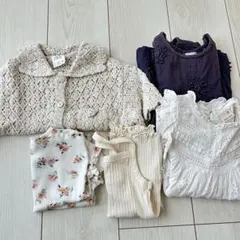 まとめ売り クロシェカーディガン ワンピース トップス 半袖 タンクトップ