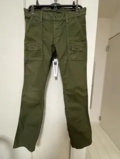 Johnbull カーゴパンツ オリーブ LLサイズのサムネイル