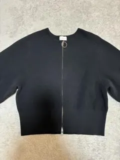 フォルムクロップドニットブルゾン　グリーンレーベルリラクシング