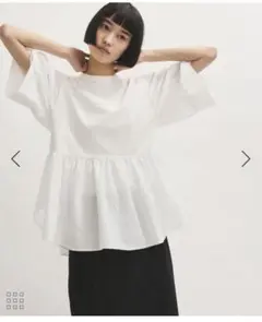 アダムエロペ　定番　バウンスカフスプルオーバー/接触冷感/UVカット　ホワイトのサムネイル