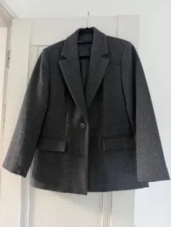 ヘリンボーンウールブレンドストレート ブレザー　ZARA ザラ