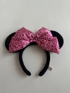 ヒョウ柄ミニーちゃんカチューシャ