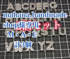 mahana.handmade shop様専用 アルファベットジビッツ/3個