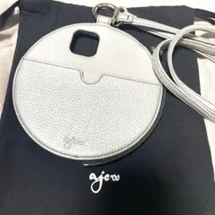 【ajew】スマホケース　iPhone12 シルバー