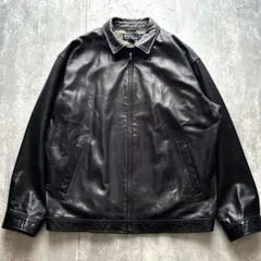 希少XL Polo by Ralph Lauren レザー ジャケット 羊革 黒