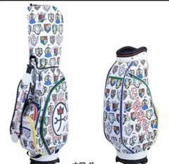 未使用キース・ヘリング スタンドキャディバッグ 9型 ホワイト KHCB-08