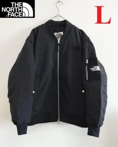 ノースフェイス ボンバージャケット ダウンジャケット ブラック/L K663B