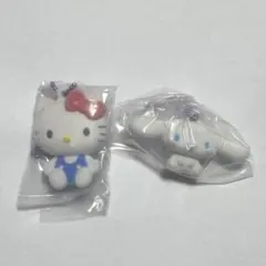 サンリオ ふわふわフロッキーマスコット ハローキティ シナモロール 2個セット