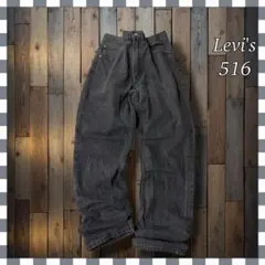 Levi'sリーバイス 516 ストレート ブラックデニム ジーンズW38のサムネイル