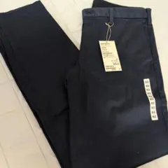 ストレッチチノスリムパンツ ダークネイビー 無印良品のサムネイル