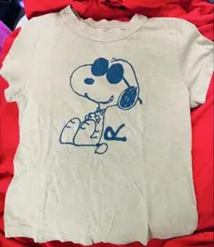 45R SNOOPY プリント 半袖Tシャツ ベージュ サイズ2のサムネイル