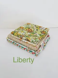 【Liberty】カットクロス&ハギレセット(グリーン&オレンジ系)