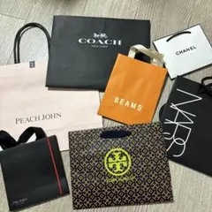ショップ袋7枚セット COACH CHANEL NARS トリーバーチなど