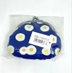 【新品タグ付き】目玉焼き模様　がま口ポーチ