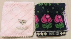 PAUL & JOE & ANNA SUI　ハンカチセット　アナスイ　薔薇　猫