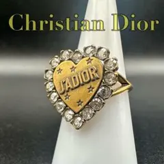 極美品✨　Dior　指輪　リング　CD ロゴ　ラインストーン　刻印　2121のサムネイル