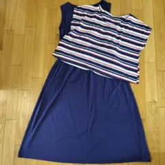 マタニティ　授乳服　ワンピース　M〜L　2点セット
