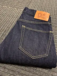 美品 岡山 井原 セルビッチ ストレート デニム パンツ 32インチ