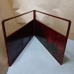 茶道具　風炉先屏風烏城彫のサムネイル