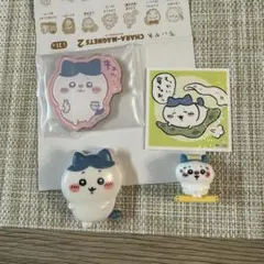 ちいかわ　ハチワレ　マグネット　クリップ　サウナ　シール