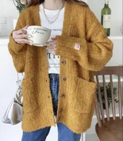 JaVaジャバ Vネックカーディガン ニットカーディガン