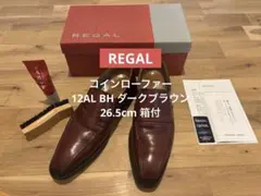 REGAL コインローファー 12AL BH ダークブラウン 26.5cm 箱付のサムネイル