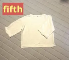 fifth ホワイト 薄手ニット フリーサイズ