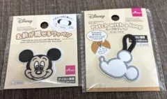 ミッキー　ループ•名前が隠せるワッペン