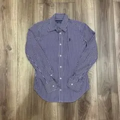 Ralph Lauren ラルフローレン 長袖ストライプシャツ S～M