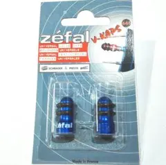 バルブキャップ zefal V-KAPS ブルー