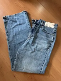 ユニクロ　ワイドストレートジーンズ　25 Blue