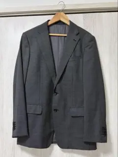 青山【AOYAMA】ダークグレー ビジネススーツ ジャケット