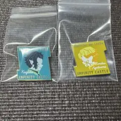 劇場版　映画　鬼滅の刃　キャラクターモチーフピンズ　第一弾　我妻善逸　＆　獪岳