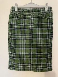ANAP グリーン系チェック タイトスカート